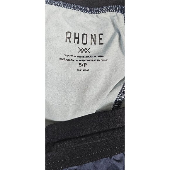 RHONE 7" Mako Tech Shorts Men's Small Camo Blue Unlined, DWR - Picture 10 of 13